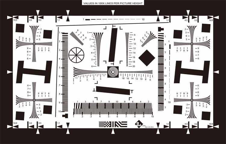 ISO12233 Resolution Test Chart